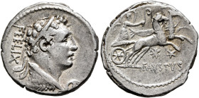 Faustus Cornelius Sulla, 56 BC. Denarius (Silver, 18 mm, 4.00 g, 7 h), Rome. FEELIX Diademed bust of Hercules to right, draped with lion skin. Rev. FA...