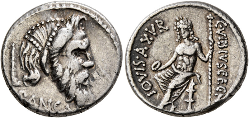 C. Vibius C.f. C.n. Pansa Caetronianus, 48 BC. Denarius (Silver, 18 mm, 4.11 g, ...