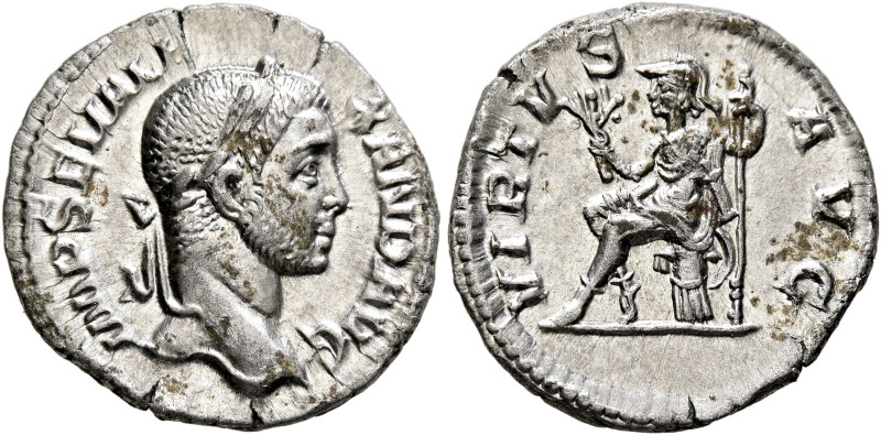 Severus Alexander, 222-235. Denarius (Silver, 19 mm, 2.70 g, 12 h), Rome, 230. I...