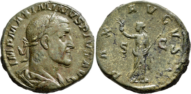 Maximinus I, 235-238. Sestertius (Orichalcum, 30 mm, 18.31 g, 12 h), Rome, 235-2...