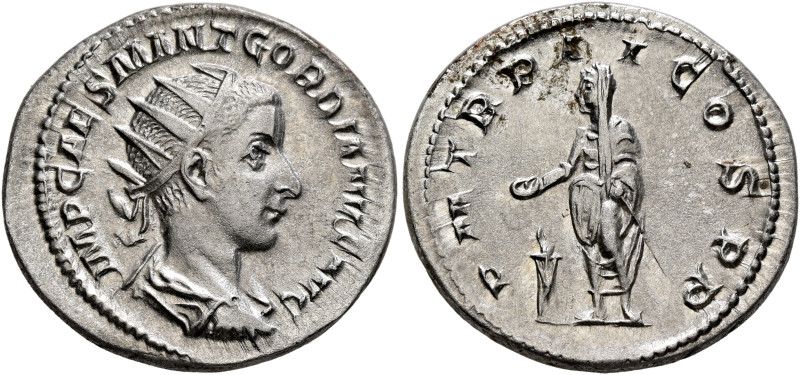 Gordian III, 238-244. Antoninianus (Silver, 23 mm, 4.19 g, 12 h), Rome, 239-240....