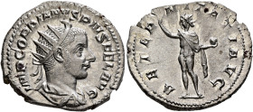 Gordian III, 238-244. Antoninianus (Silver, 23 mm, 3.92 g, 6 h), Rome, 241-243. IMP GORDIANVS PIVS FEL AVG Radiate, draped and cuirassed bust of Gordi...