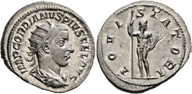 Gordian III, 238-244. Antoninianus (Silver, 23 mm, 4.79 g, 12 h), Rome, 241-243. IMP GORDIANVS PIVS FEL AVG Radiate, draped and cuirassed bust of Gord...