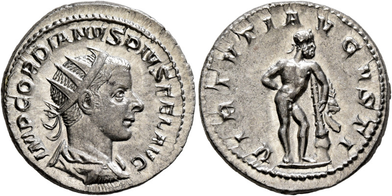 Gordian III, 238-244. Antoninianus (Silver, 22 mm, 4.60 g, 6 h), Rome, 241-243. ...