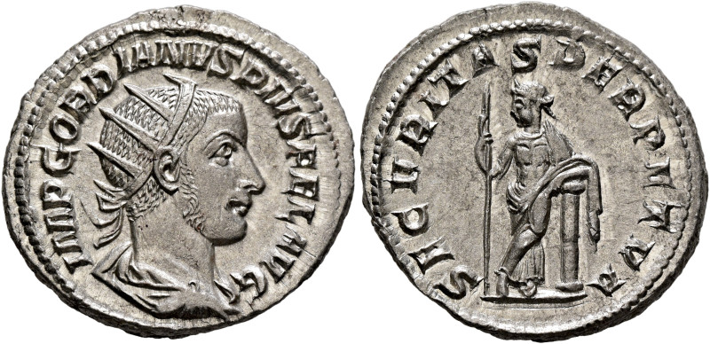 Gordian III, 238-244. Antoninianus (Silver, 22 mm, 4.20 g, 6 h), Rome, 243-244. ...