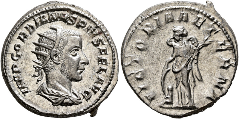 Gordian III, 238-244. Antoninianus (Silver, 22 mm, 4.91 g, 6 h), Rome, 243-244. ...