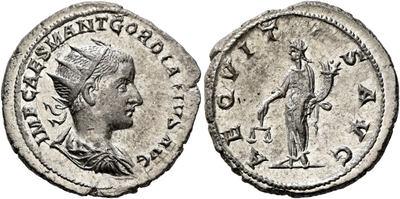 Gordian III, 238-244. Antoninianus (Silver, 22 mm, 4.83 g, 11 h), Antiochia, 239...