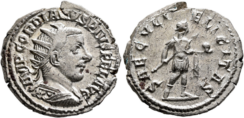 Gordian III, 238-244. Antoninianus (Silver, 23 mm, 6.40 g, 12 h), Antiochia, 242...