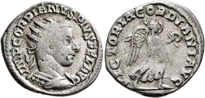 Gordian III, 238-244. Antoninianus (Silver, 22 mm, 4.12 g, 6 h), Antiochia, 243-...