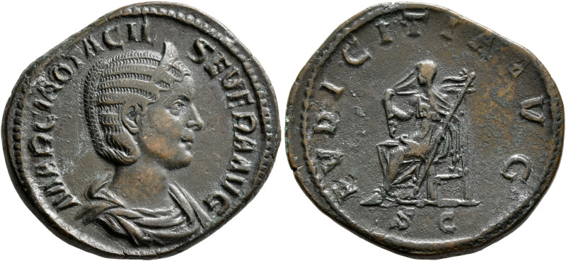 Otacilia Severa, Augusta, 244-249. Sestertius (Orichalcum, 32 mm, 17.63 g, 1 h),...