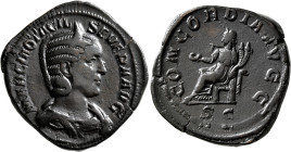 Otacilia Severa, Augusta, 244-249. Sestertius (Orichalcum, 33 mm, 20.69 g, 1 h), Rome, 247-248. MARCIA OTACIL SEVERA AVG Diademed and draped bust of O...