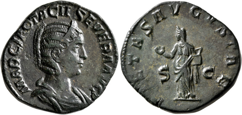 Otacilia Severa, Augusta, 244-249. Sestertius (Orichalcum, 29 mm, 14.64 g, 1 h),...