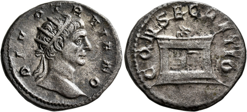 Trajan Decius (?), 249-251. Antoninianus (Silver, 21 mm, 3.16 g, 12 h), commemor...