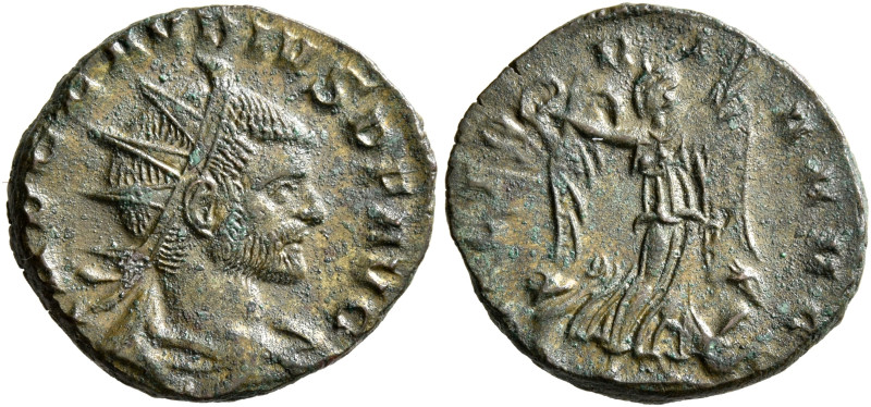 Claudius II Gothicus, 268-270. Antoninianus (Silvered bronze, 18 mm, 2.48 g, 6 h...