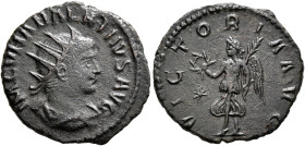 Vabalathus, usurper, 268-272. Antoninianus (Bronze, 20 mm, 3.30 g, 6 h), Antiochia, March-May 272. IM C VHABALATHVS AVG Radiate, draped and cuirassed ...