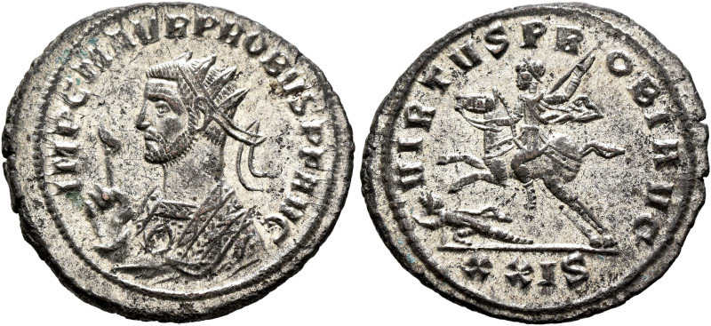 Probus, 276-282. Antoninianus (Silvered bronze, 24 mm, 4.31 g, 1 h), Siscia, 277...