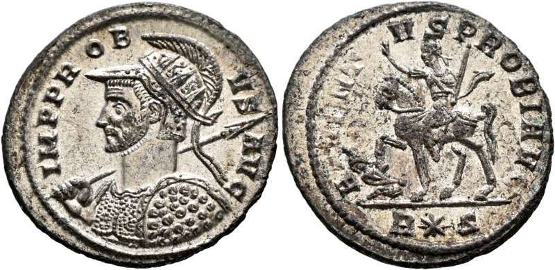 Probus, 276-282. Antoninianus (Silvered bronze, 23 mm, 3.88 g, 6 h), Rome, 278. ...