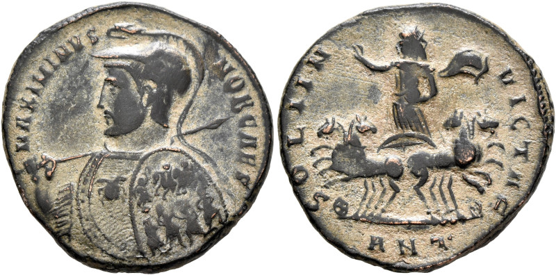 Maximinus II, as Caesar, 305-309. Follis (Bronze, 24 mm, 6.64 g, 11 h), Antiochi...