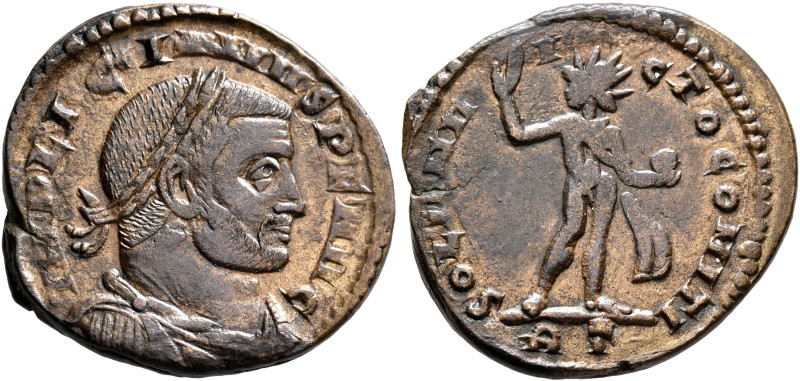 Licinius I, 308-324. Follis (Bronze, 23 mm, 4.38 g, 6 h), Rome, 312-313. IMP LIC...