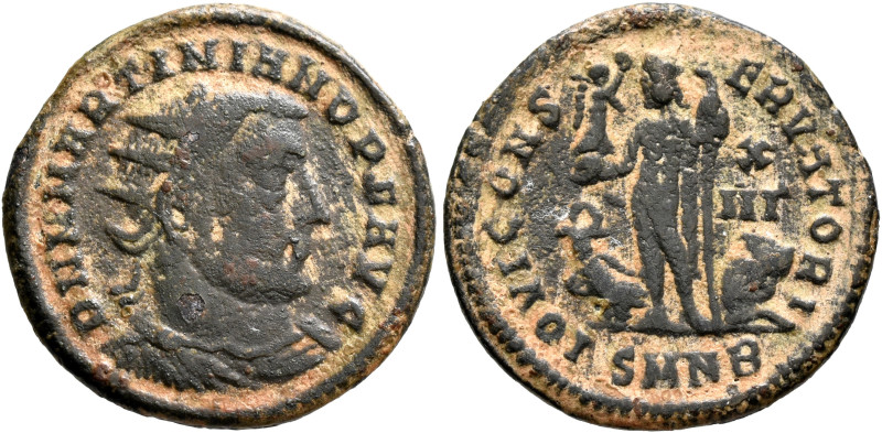 Martinian, usurper, 324. Follis (Bronze, 20 mm, 2.55 g, 12 h), Nicomedia. D N M ...