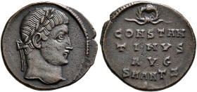 Constantine I, 307/310-337. Follis (Bronze, 18 mm, 2.39 g, 12 h), Antiochia, July 326. Laureate head of Constantine I to right. Rev. CONSTAN/TINVS / A...