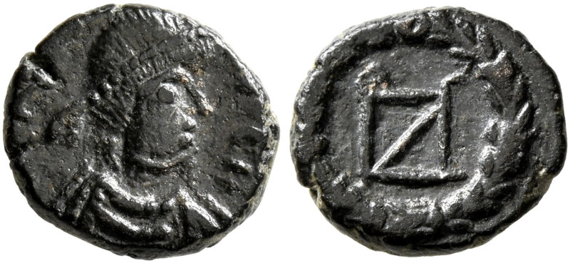 Zeno, second reign, 476-491. Nummus (Bronze, 10 mm, 0.94 g), Cyzicus. [D N ZENO ...