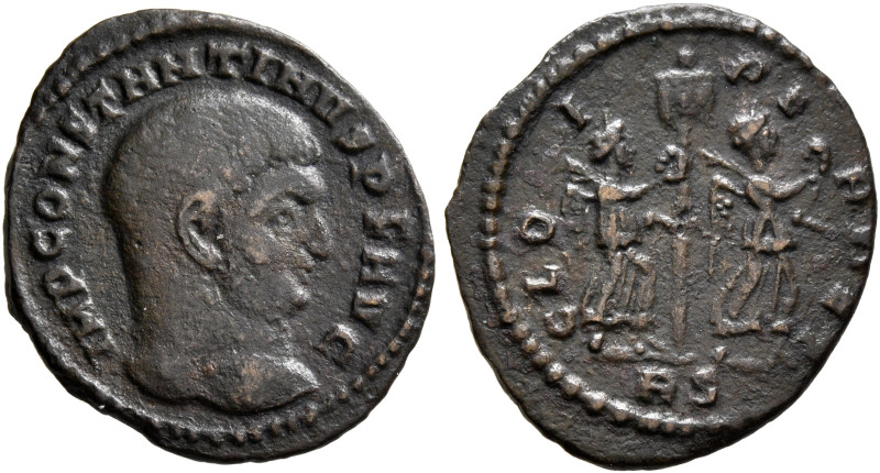 Constantine I, 307/310-337. Half Follis (Bronze, 18 mm, 1.27 g, 6 h), Rome, 313....