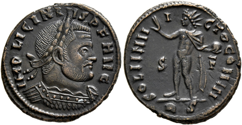 Licinius I, 308-324. Follis (Bronze, 20 mm, 3.26 g, 6 h), Rome, 315. IMP LICINIV...