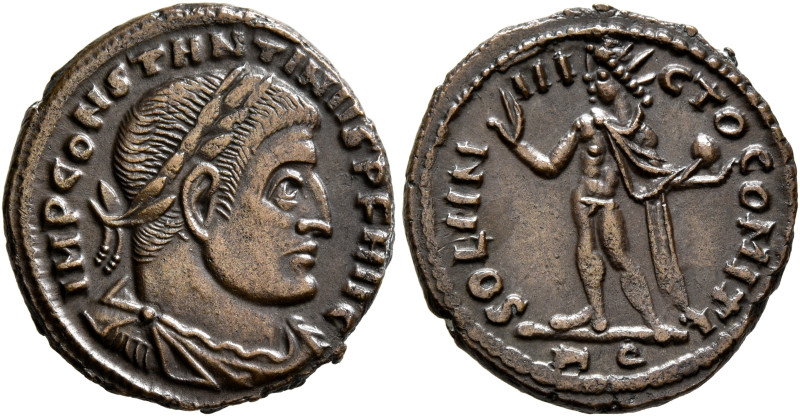 Constantine I, 307/310-337. Follis (Bronze, 19 mm, 3.74 g, 6 h), Rome, 316-317. ...