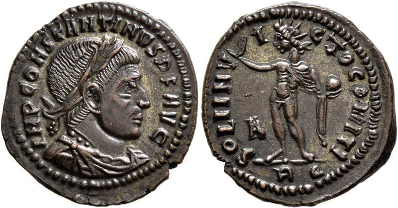 Constantine I, 307/310-337. Follis (Silvered bronze, 21 mm, 3.59 g, 12 h), Rome,...