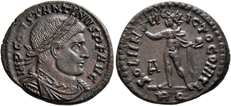 Constantine I, 307/310-337. Follis (Bronze, 20 mm, 3.55 g, 12 h), Rome, 317. IMP...