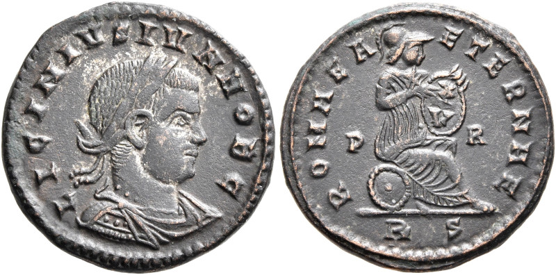 Licinius II, Caesar, 317-324. Follis (Silvered bronze, 18 mm, 2.87 g, 12 h), Rom...