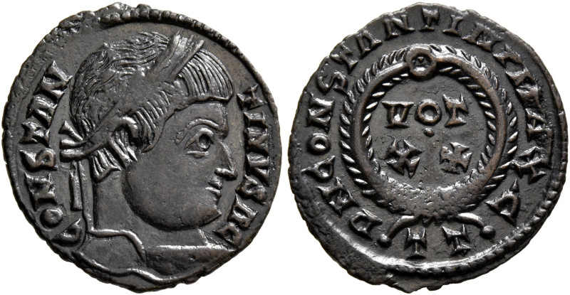 Constantine I, 307/310-337. Follis (Bronze, 18 mm, 1.47 g, 6 h), a contemporary ...