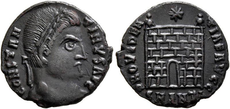 Constantine I, 307/310-337. Follis (Bronze, 17 mm, 2.33 g, 12 h), a contemporary...