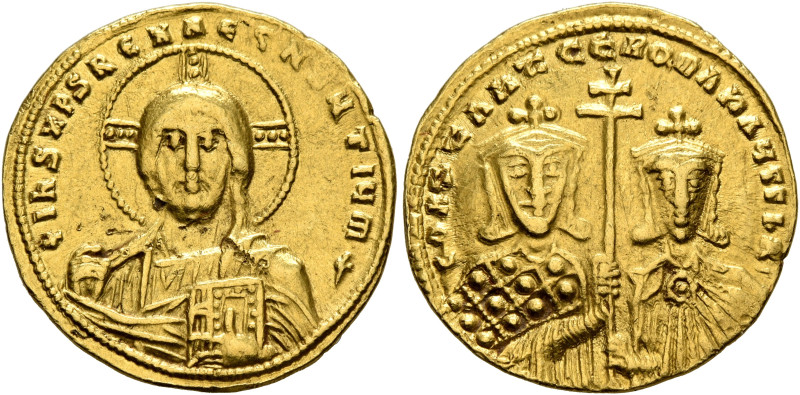 Constantine VII Porphyrogenitus, with Romanus II, 913-959. Solidus (Gold, 20 mm,...