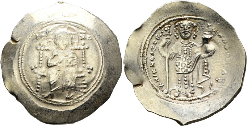 Nicephorus III Botaniates, 1078-1081. Histamenon (Electrum, 29 mm, 4.45 g, 6 h),...