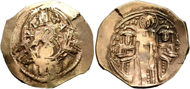 Andronicus II Palaeologus, with Michael IX, 1282-1328. Hyperpyron (Electrum, 25 ...