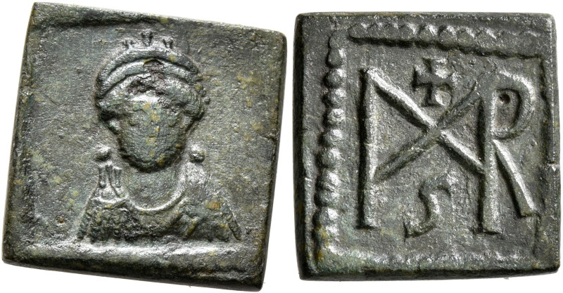 Marcian, 450-457. Exagium Solidi (Bronze, 17 mm, 4.10 g, 6 h), Thessalonica (?)....