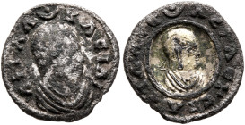Aphilas, circa 310-325. Chrysargyros (Gilt Silver, 13 mm, 0.72 g, 12 h). ΑΦΙΛΑ - ΒΑCIΛI Draped bust of Aphilas to right, wearing tight-fitting head cl...