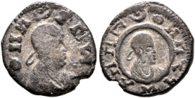 Wazeba, circa 340. Argyros (Silver, 12 mm, 0.63 g, 12 h). ወዘበ-ነገሠ ('wzbngs' = 'Wazeba, king' in Ge'ez) Draped bust of Wazeba to right, wearing tight-f...