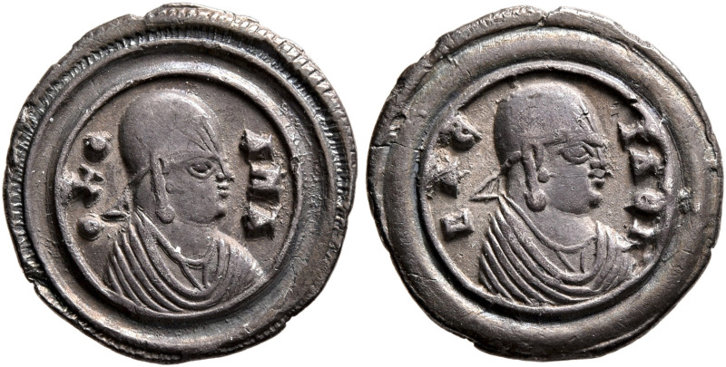 Ousanas I, circa 325-345. 3 Argyroi (Silver, 15 mm, 1.37 g, 12 h). O⅄C-ΑΝΑ Drape...