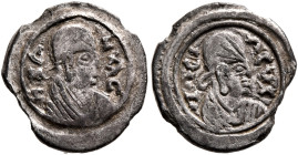 Ezanas, circa 345-380. 3 Argyroi (Silver, 13 mm, 0.69 g, 12 h), pagan types, circa 345-360. ΗZA-NAC Draped bust of Ezanas to right, wearing tight-fitt...