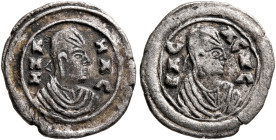Ezanas, circa 345-380. 3 Argyroi (Silver, 13 mm, 0.71 g, 12 h), pagan types, circa 345-360. ΗZA-NAC Draped bust of Ezanas to right, wearing tight-fitt...