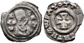 Noe, 5th century. 3 Argyroi (Gilt Silver, 13 mm, 0.51 g, 12 h), anonymous type. BA X-AC A Draped male bust to right, wearing tight-fitting head cloth ...