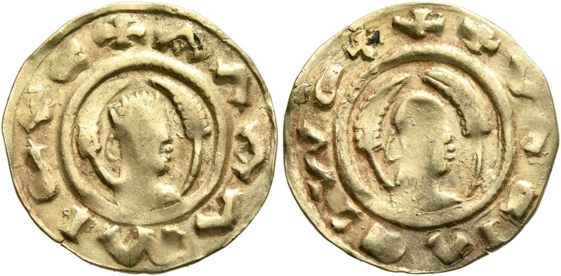 AXUM. Alla Amidas/Armeha, before 540-550s. Chrysos (Electrum, 18 mm, 1.52 g, 12 ...