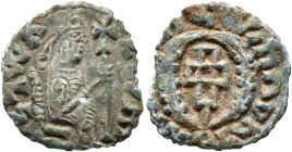 AXUM. Alla Amidas/Armeha, before 540-550s. Dilepton (Gilt Bronze, 17 mm, 1.27 g, 12 h). ነገሠአ-ረመሐ ('ngsʼrmh' = 'King Armeha' in Ge'ez) Alla Amidas/Arme...