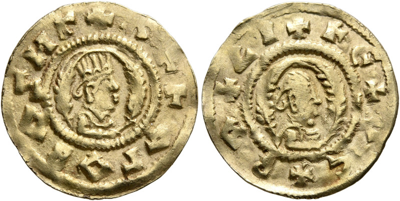 AXUM. Ella Gabaz/Wazen Agad, circa late 550s-560s. Chrysos (Electrum, 19 mm, 1.5...