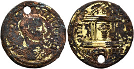 UNCERTAIN GERMANIC TRIBES, Aurum Barbarorum. Late 3rd-early 4th centuries. 'Aureus' (Subaeratus, 20 mm, 2.88 g, 6 h), 'Plated Group'. Imitating Probus...