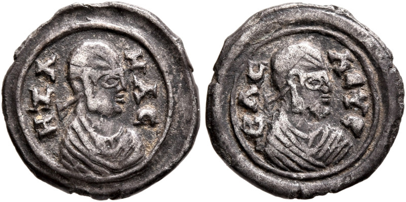 Ezanas, circa 345-380. 3 Argyroi (Silver, 13 mm, 0.72 g, 12 h), pagan types, cir...