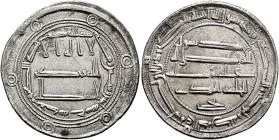ISLAMIC, 'Abbasid Caliphate. Al-Mahdi, AH 158-169 / AD 775-785. Dirham (Silver, 24 mm, 2.77 g, 11 h), Jayy, AH 162 = 778/9. ‘lā ilāha illā / Allāh waḥ...